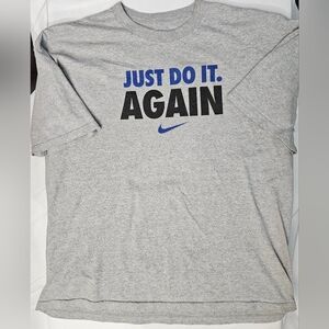 Nike loose Men’s Big and Tall 2XL T-Shirt, Just do it Again (75-4)